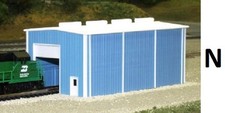 N Scale - Small Enginehouse Door on Both Ends - Bldg. Kit - PKS-541-8002