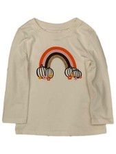Infant  Toddler Girls Rainbow Pumpkin Halloween Thanksgiving Tee Shirt