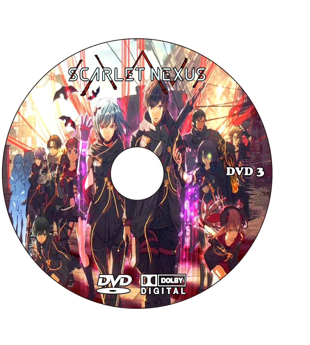ＳＣＡＲＬＥＴ　ＮＥＸＵＳ　３（Ｂｌｕ－ｒａｙ　Ｄｉｓｃ） ANIME, SCARLET + NEXUS, 3 DVD, 26 EPISODES, ENG/AUDIO, 1 BOX, 2021