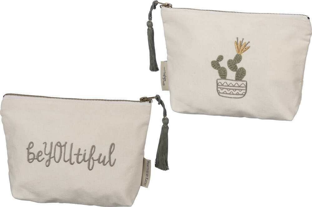 Primitives By Kathy Be You Tiful Zipper Cosmetic Pouch