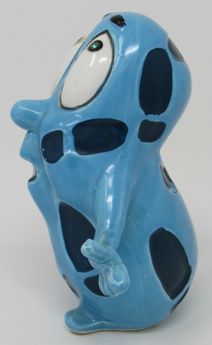 VINTAGE Kreiss & Co Psycho Ceramics Blue Figurine Footprint VINTAGE Kreiss & Co Psycho Ceramics Blue Figurine Footprint