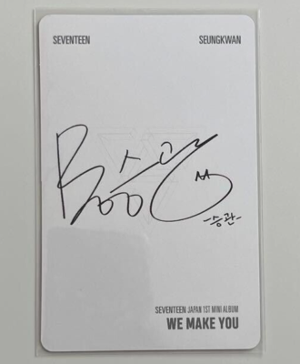 SEVENTEEN JAPAN 1ST MINI ALBUM～WE MAKE … SEVENTEEN SEUNGKWAN JAPAN 1ST MINI ALBUM WE MAKE YOU Carat Ver
