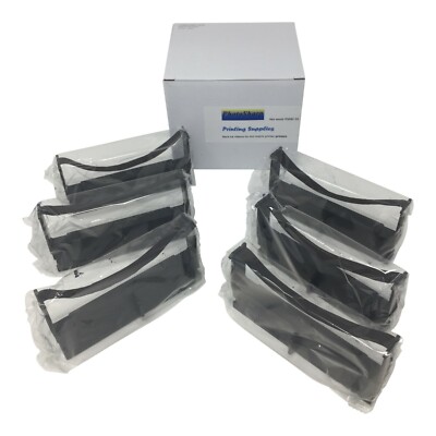 6pk black receipt printer ink ribbon for TEC MA-1350 R2156 Cash Register ERC-32B