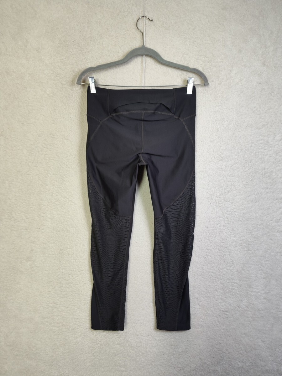 Under Armour Women Leggings Medium Black Poly BLend Mid Rise