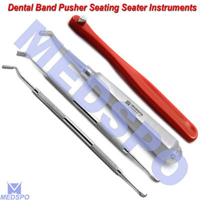 Orthodontic Band Pusher Elevator Seater Red Bite Stick Band Seating ...