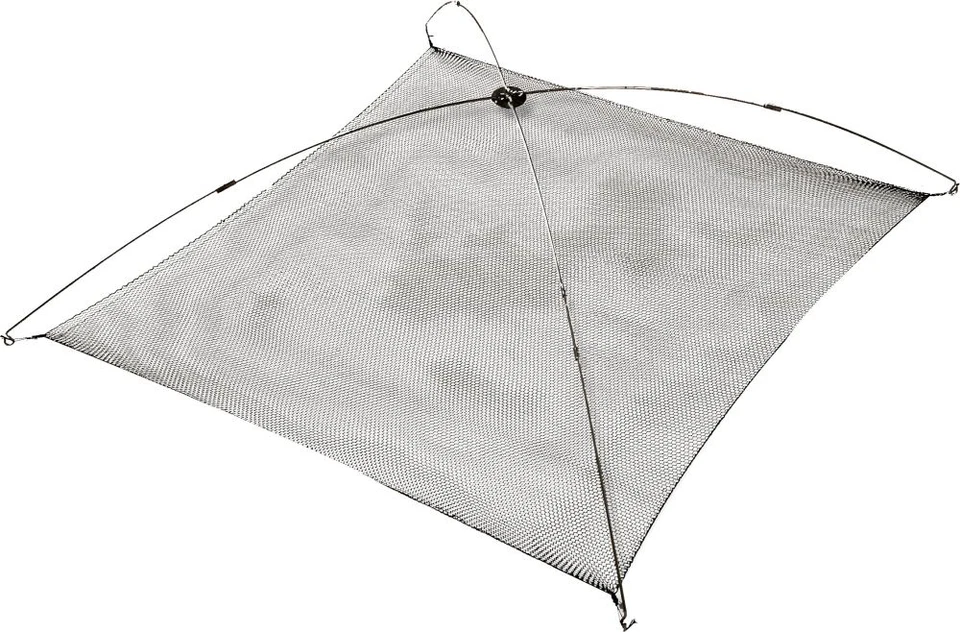 ZEBCO Köderfischsenke 100cmx100cm schwarzes Netz - klapbar - stabile Ausführung