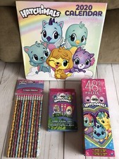 Hatchimals 48 Piece Puzzle 12 Pencils 2020 Calendar Jumbo Playing Cards Fun