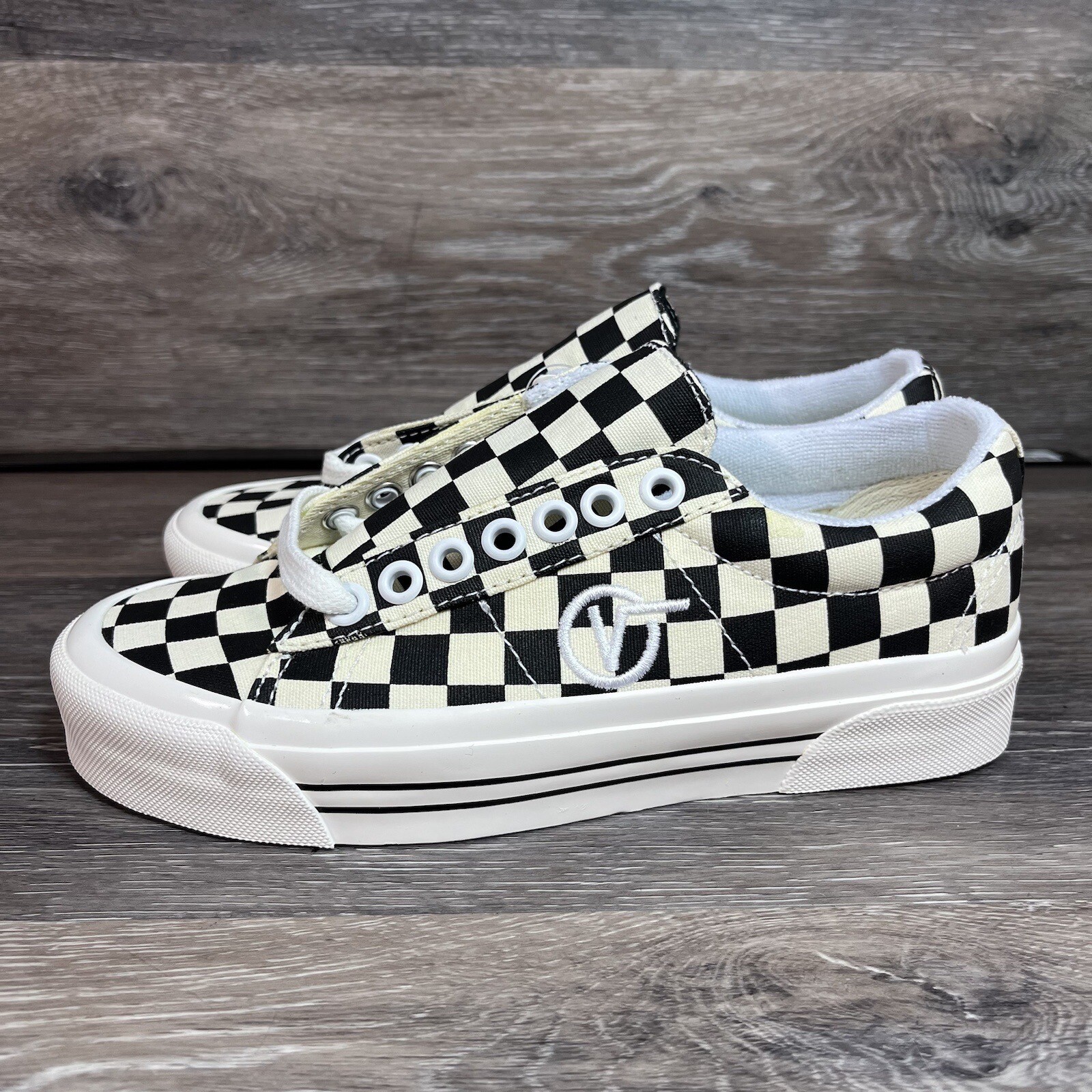 Vans Sid Dx Anaheim Factory Black White Checkerboard Mens 3.5 Womens 5 shoes image 5