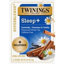 Twinings Superblends Sleep Camomile, Cinnamon Vanilla Herbal Tea - 16 tea bags