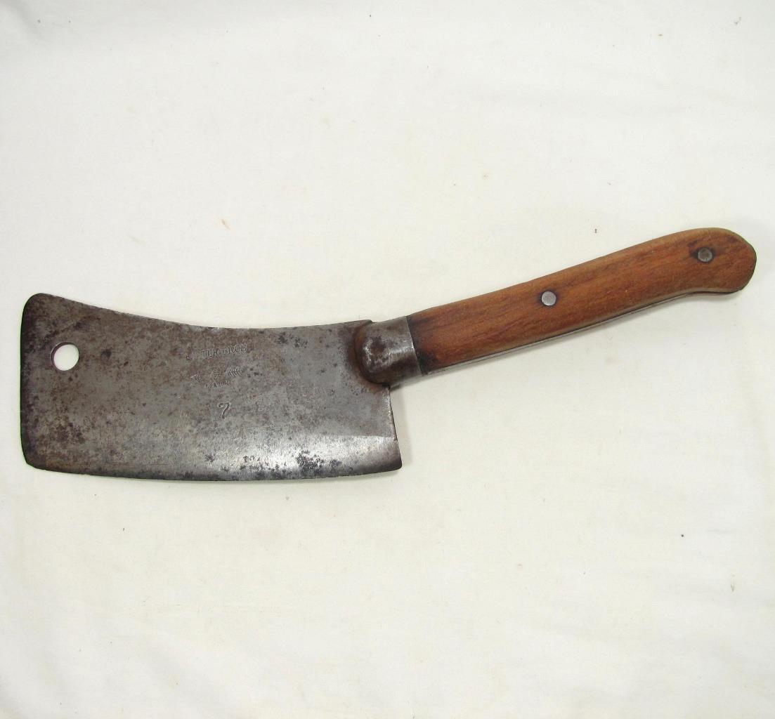 Vintage Foster Bros Arrow Logo 7 Meat Cleaver Butcher | eBay