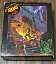 CEACO FORTRESS OF DRAGONS 550 PIECE JIGSAW PUZZLE GLOW IN THE DARK NEW