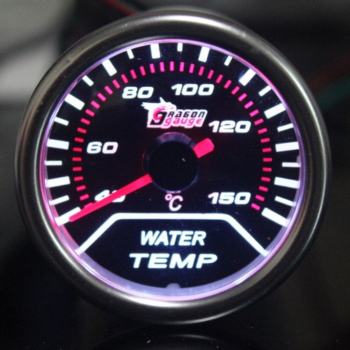 Pointer 2" 52mm Car Universal Smoke Len LED Water Temp Temperature Gauge HC - Picture 2 of 7