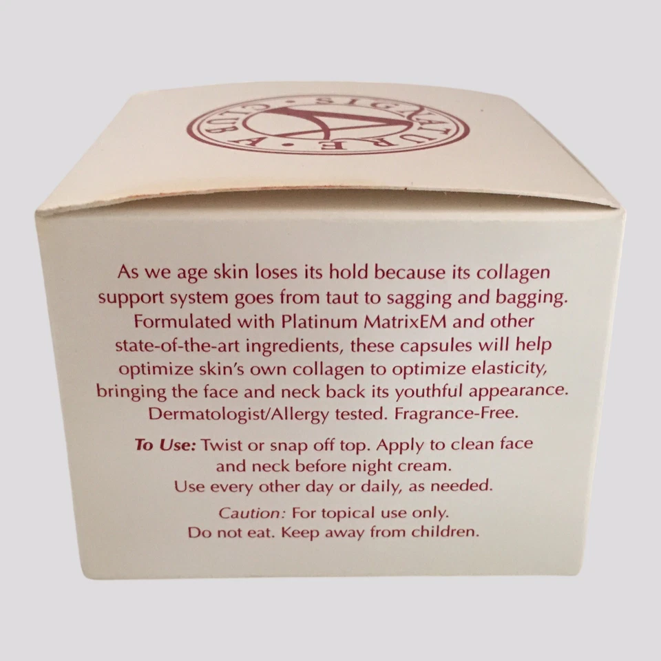 NUEVO EN CAJA Signature Club A de Adrienne ~ Cápsulas de soporte para la piel electrocargadas de platino Foto 4 de 4