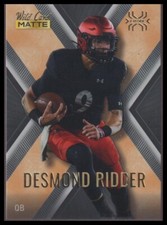 Desmond Ridder 2022 Wild Card Matte X-Plode Black/Light Orange X Bearcats