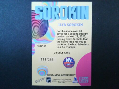 2023-24 Skybox Metal Hockey Inserts u-pick z-force/t tauri/rookies - Picture 12 of 84