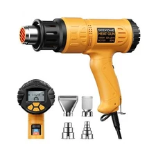 Heat Gun, SEEKONE 1800W Hot Air Gun Kit with Large Digital LCD Display Variab...