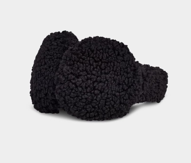 UGG L54729 Womens Black Sherpa Earmuffs One Size eBay
