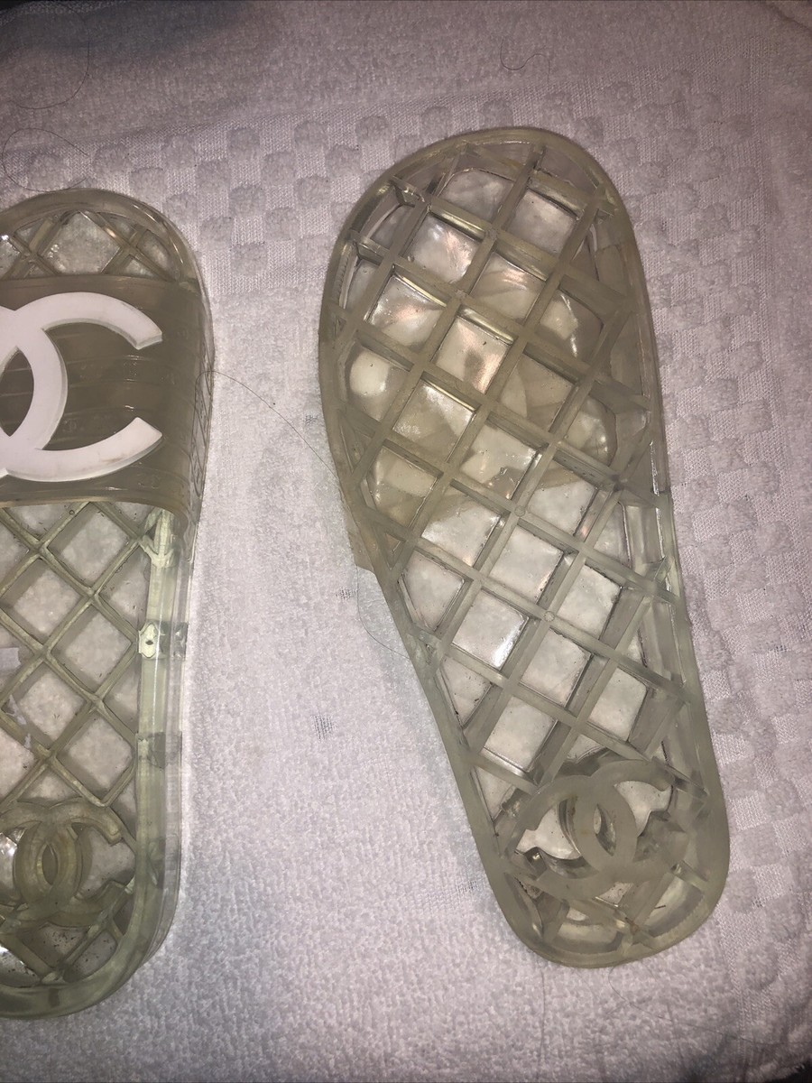 Clear Chanel pool slides