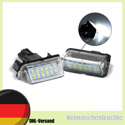 Paar Für Toyota Prius C Yaris Verso-S Camry 2012-2015 LED Kennzeichenbeleuchtung