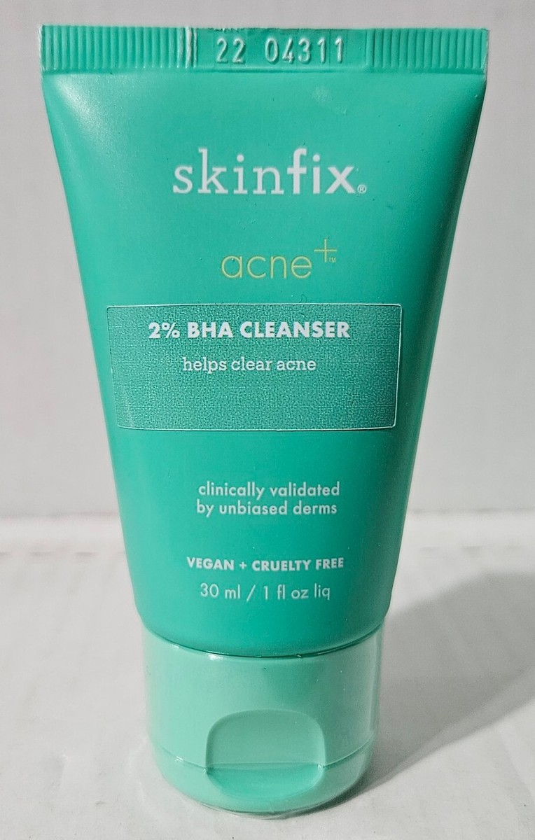 2 x Skinfix Acne+ 2% BHA Cleanser Face Wash 1 oz / 30 ml 2 x Skinfix Acne+ 2% BHA Cleanser Face Wash 1 oz / 30 ml