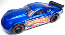 2010 HOT WHEELS CIRCLE TRACKER 68 BLUE 1:64 DIECAST 2 7/8" RACE CAR W RED WHITE