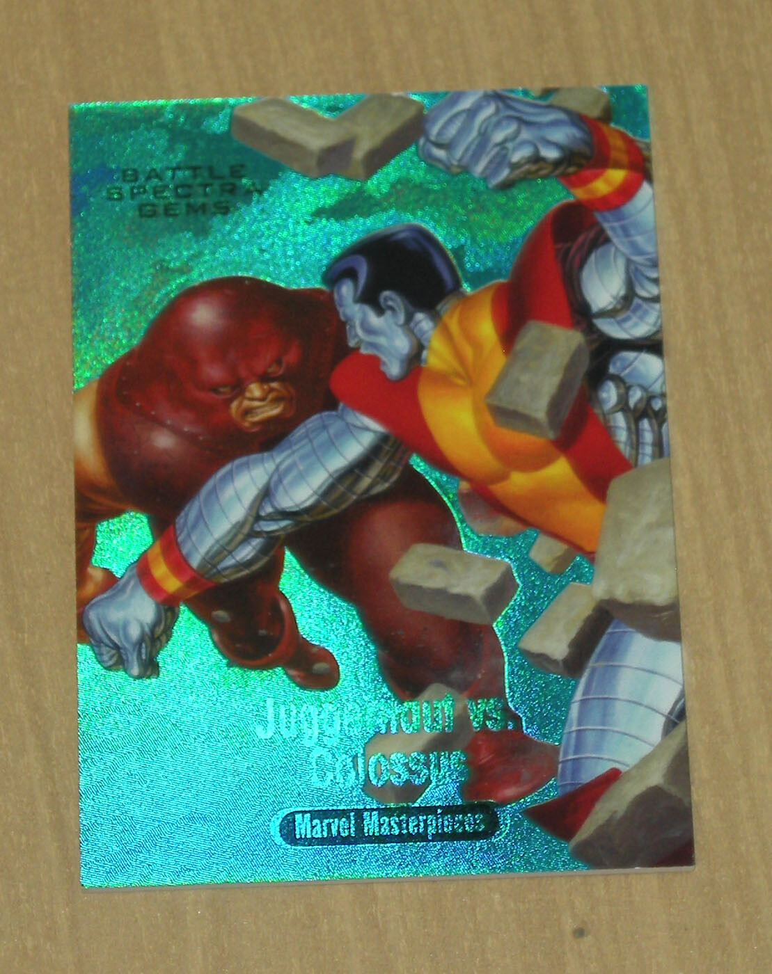 2016 Marvel Masterpieces Jusko Battle Spectra GEMS Juggernaut Colossus BS-1 /99