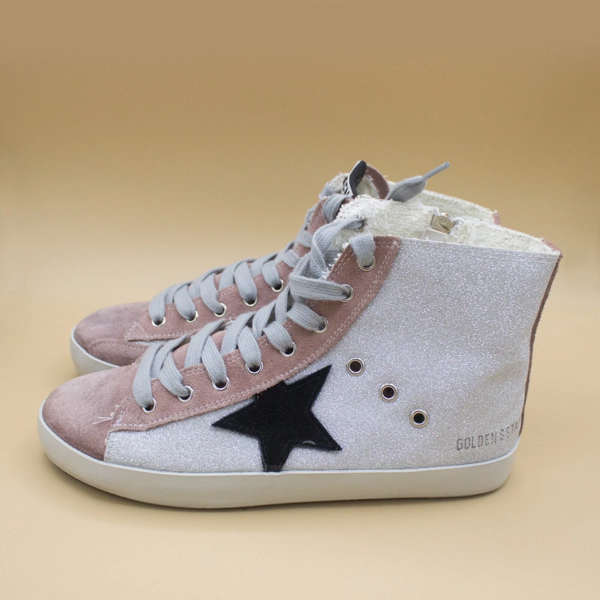 Satuki Golden Super Star Sneakers Glitter Women's Size 8 | eBay