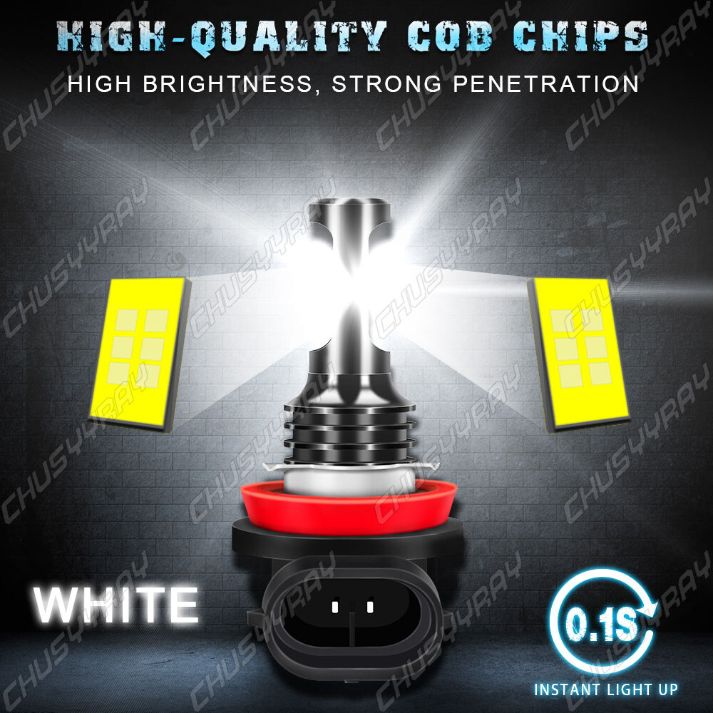 LED Headlight Bulbs H7+H9 For 2006-2007 Suzuki GSXR 600/750 – Plug & Play 6000K White