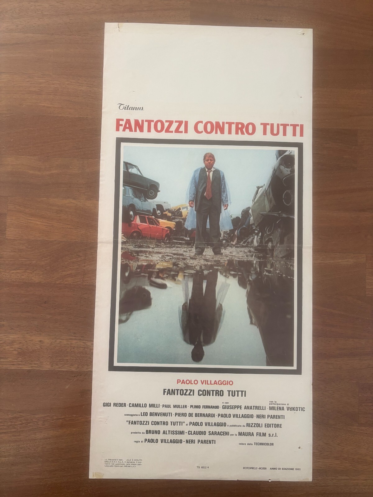 Locandina originale film Fantozzi contro tutti (1980) - Regia di Neri Parenti, Paolo Villaggio