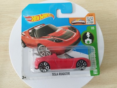 Tesla Roadster 2015 Mattel Hotwheels New Elon Musk 1/5 Rot HW Green Speed