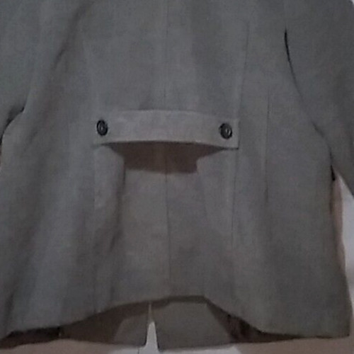 IB Diffusion Gray Peacoat Collared Pockets Button… - image 6