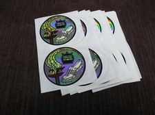 torch track mylar trophy parts lot of 14 diameter is 2"