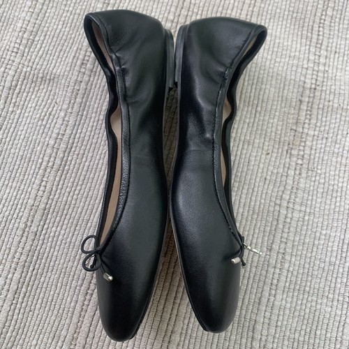 Sam Edelman Shoes Womens 9.5 Felicia Black Dressy Ballet Flats Bow Logo - Picture 3 of 8