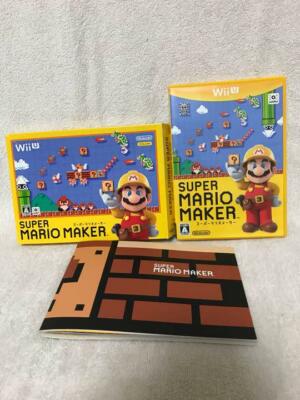 Super Mario Maker Nintendo Wii U Used Japan Import Boxed w/s Manual 2015 F/S