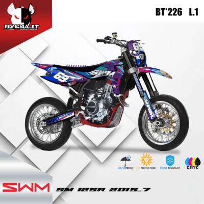 Hochglanz Grafik Kit für SWM SM 125R 2015-7