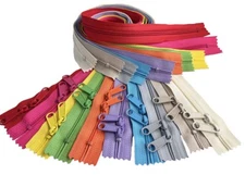 10pcs YKK #4.5 30" Zipper with Double Long Pull Head-to-Head Slider Bag Zipper