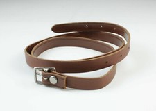 Brown Leather Camera Bag Shoulder Strap Extension - 35" x 1/2" - Vintage