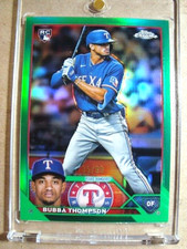 2023 Bubba Thompson Topps Chrome Rookie Green Refractor RC /99 MINT 🔥🔥🔥