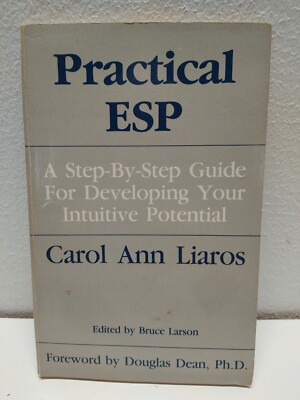 Practical ESP by Carol Liaros 1985 PB book mind reading intuition SIGNED AUTOGRA