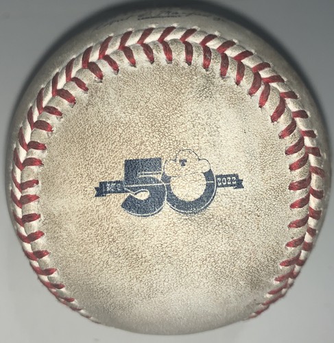 Game Used Baseball MLB Authentic 10-5-22 New York Yankees Last Game Aaron Hicks - Bild 3 von 4