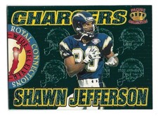 1995 PACIFIC SHAWN JEFFERSON ROYAL CONNECTIONS BLUE HOLO FOIL INSERT CARD