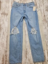 Universal Thread Women High-Rise 90S Vintage Straight Stretch Jeans Size 10 Blue