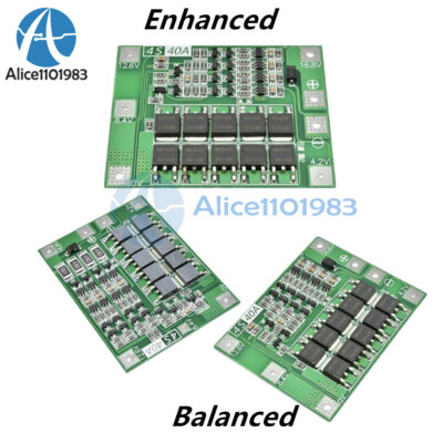 10pcs 4S 40A Li-ion 18650 Battery PCB BMS Protection Board Balanced Enhanced