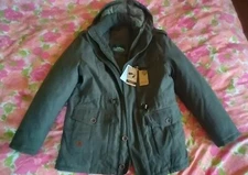 Green Nature Jeep Chariot Men's Winter Coat Detachable Hood And Inner Lining