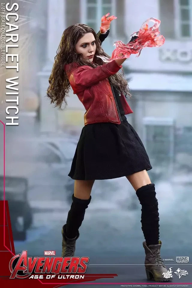 New Hot Toys MMS301 Avengers Age of Ultron AOU Scarlet Witch Elizabeth Olsen！ - Image 4 of 4
