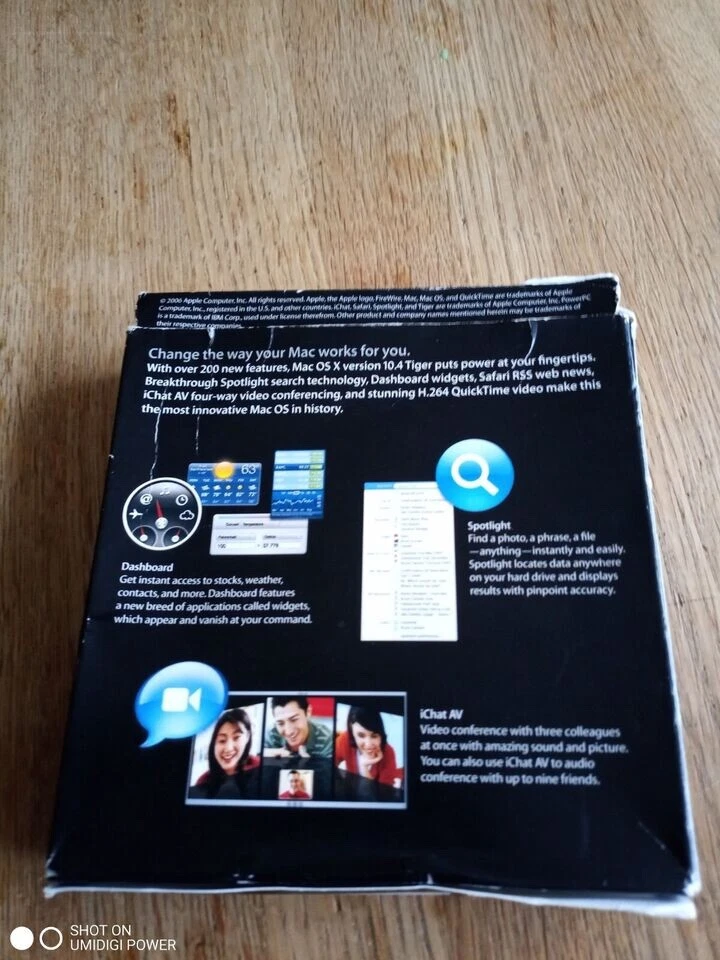 Genuine Apple Mac OS X 10.4 Tiger Install DVD in Box Complete + Manual ETC - Image 3 of 4