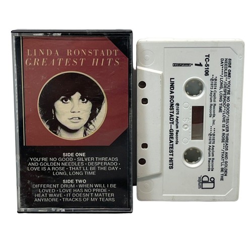 Linda Ronstadt Greatest Hits Pop Cassette Tape 1976 - Imagen 1 de 4