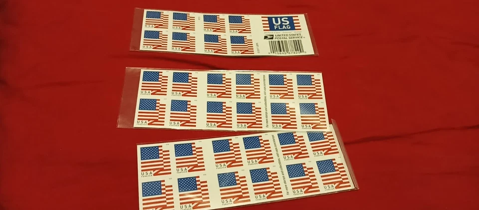 2018 US #5262 Forever Flag -Set of 20 stamps- Booklet, Read Description - Image 3 of 3