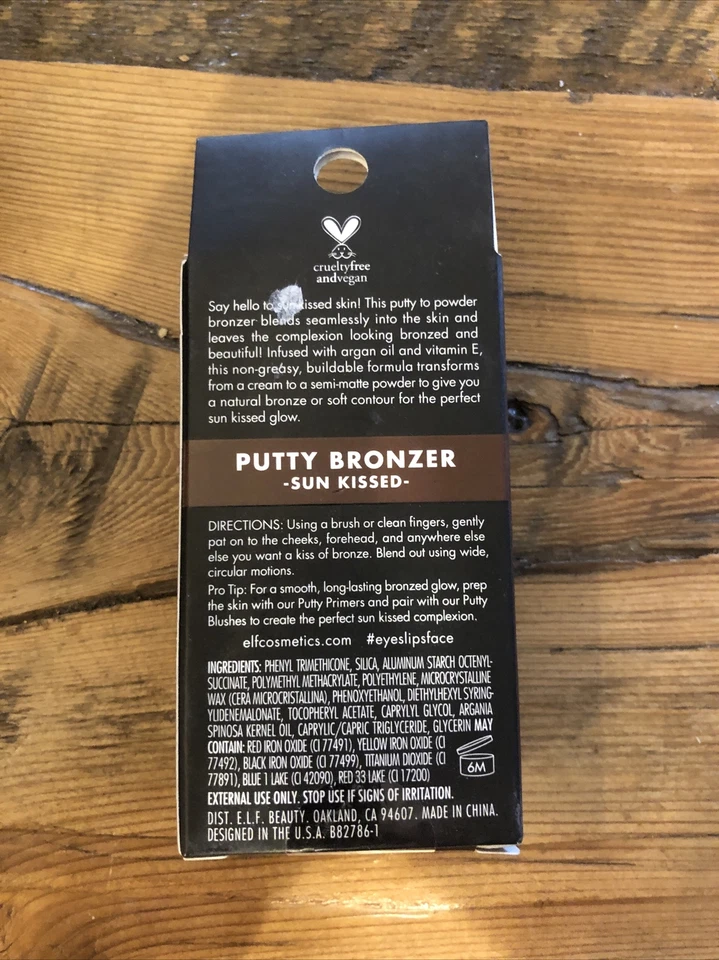 e.l.f. ELF Putty Bronzer Sun Kissed  .35oz Argan Oil + Vitamin E Blush - Image 2 of 2