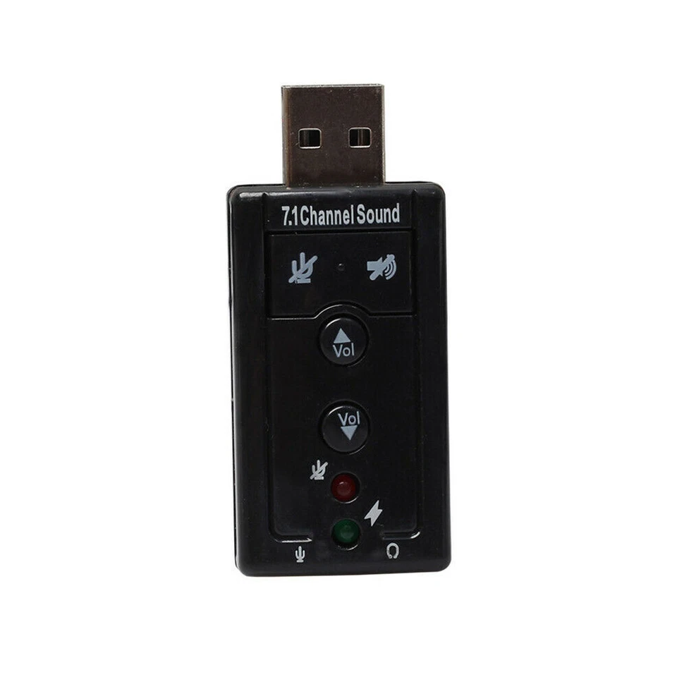 Mini USB 2.0 3D virtual adapter 12mbps, sound card with 7.1 sound card adapter - Image 4 of 4